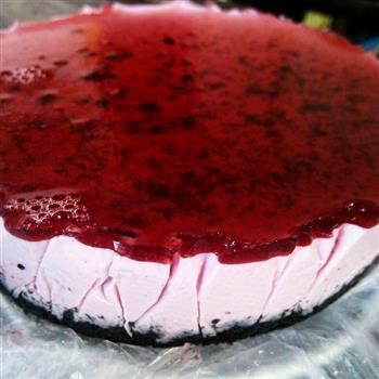 免烤蓝莓紫薯冻芝士蛋糕的做法步骤9