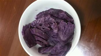 紫薯红豆糕的做法图解1
