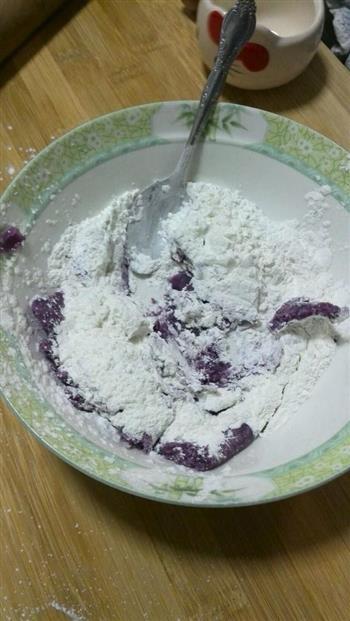 紫薯红豆糕的做法步骤2