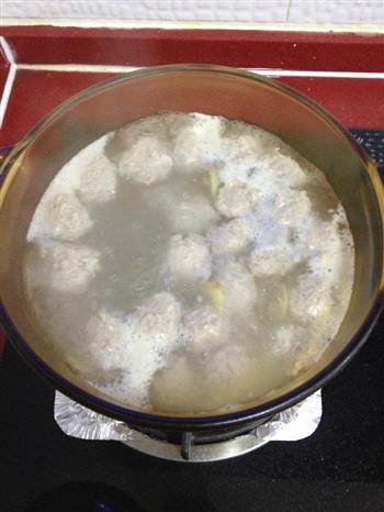 小白菜汆丸子汤的做法步骤13