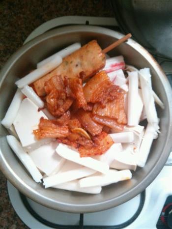 韩式泡菜年糕火锅的做法步骤4