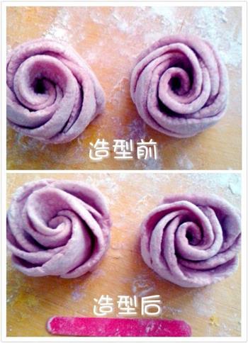 面包机版玫瑰花馒头的做法步骤9