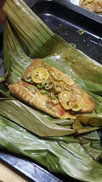 蕉叶咖喱烤鱼的做法步骤3
