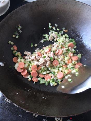 黄瓜肉末浇土豆泥的做法图解7