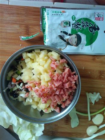 包菜叶软香糯米卷-详细步骤的做法步骤3
