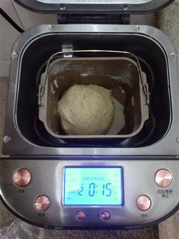 豆沙全麦面包的做法步骤4