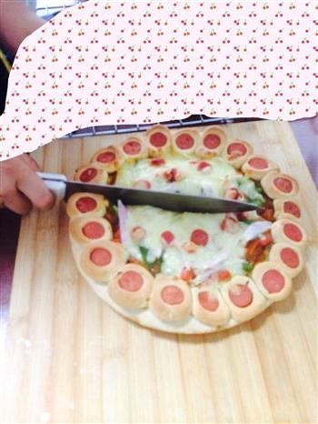 花边小脆肠披萨的做法步骤7