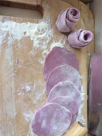 玫瑰紫薯馒头的做法图解5