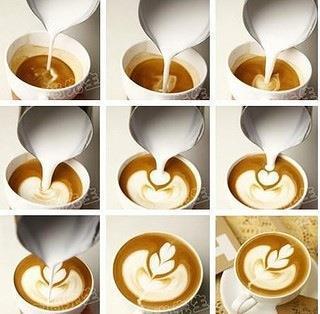 详细咖啡拉花图解的做法步骤1