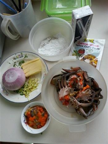 家常泰式咖喱蟹的做法图解2