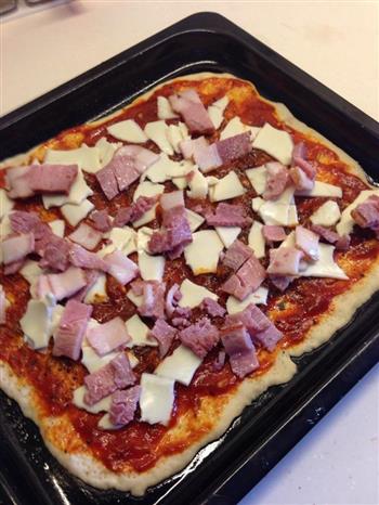 自制培根薄底pizza的做法步骤10