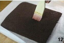 黑樱桃巧克力蛋糕卷的做法步骤11
