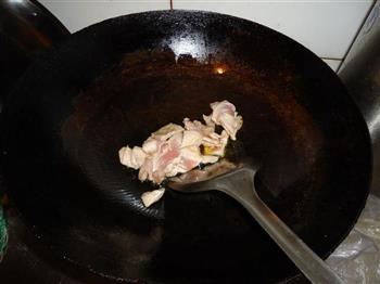 秋葵炒肉的做法步骤5