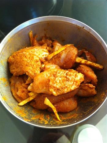 椰浆咖喱鸡腿的做法步骤1