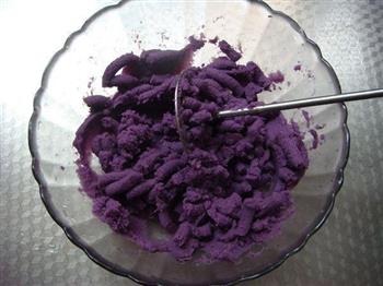 椰香紫薯小蛋糕的做法图解9