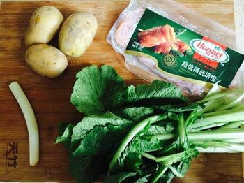 培根土豆焖饭的做法步骤1