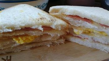 自制三明治早餐的做法图解4