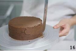 巧克力落叶蛋糕的做法步骤16