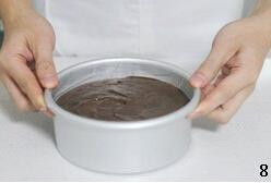 巧克力落叶蛋糕的做法步骤8