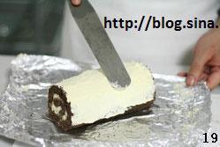 黑白巧克力蛋糕卷的做法步骤19