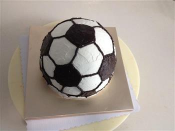 足球蛋糕的做法步骤8