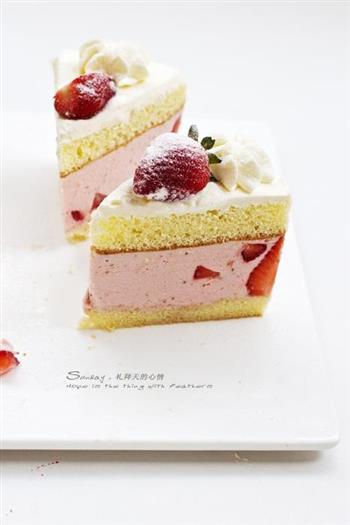 美—草莓冻芝士蛋糕的做法图解6