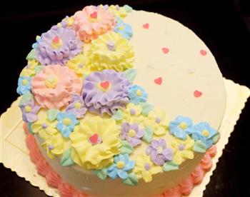 “花开富贵”生日蛋糕的做法步骤8