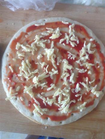 蘑菇培根披萨的做法图解3
