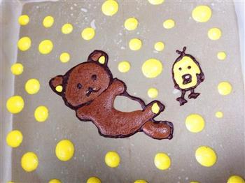 可爱熊彩绘蛋糕卷的做法步骤5