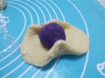 花型紫薯面包的做法步骤10