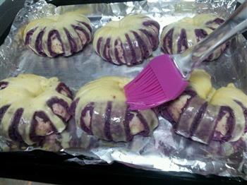 花型紫薯面包的做法步骤17