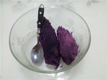 花型紫薯面包的做法步骤7