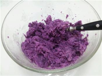 花型紫薯面包的做法步骤8