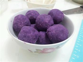 花型紫薯面包的做法步骤9