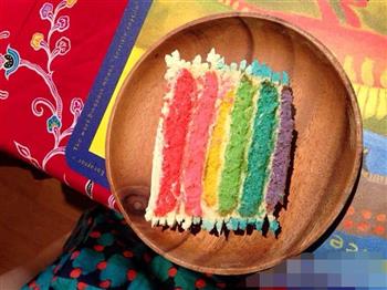 渐变彩虹蛋糕的做法步骤16