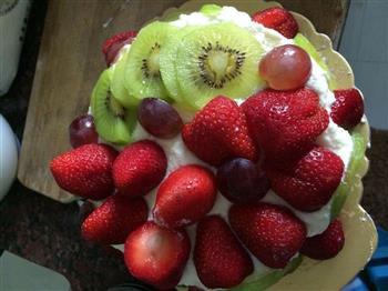 草莓水果奶油蛋糕的做法步骤9