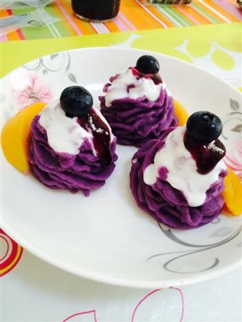 蓝莓酸奶紫薯泥的做法步骤9