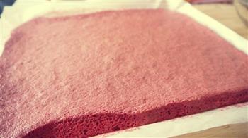 樱桃红丝绒蛋糕卷的做法步骤6