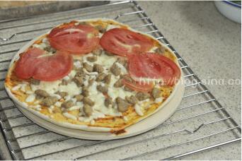 薄皮番茄罗勒意大利披萨的做法图解13