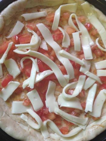 秋葵鲜虾披萨的做法图解5