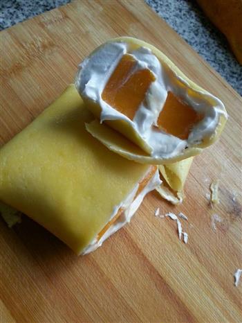 详解皮的秘密不用黄油低粉一样做甜品-芒果班戟的做法步骤5