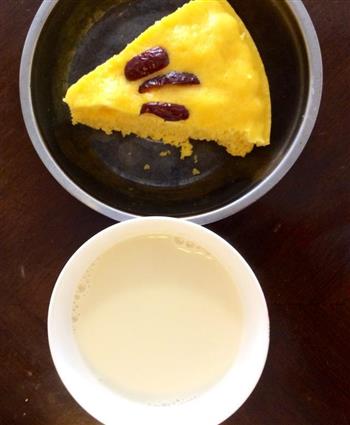 南瓜红枣发糕+花生核桃豆浆的做法步骤9