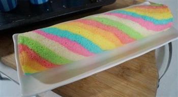 彩虹蛋糕卷的做法图解11