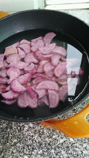 紫薯牛奶西米露的做法图解5