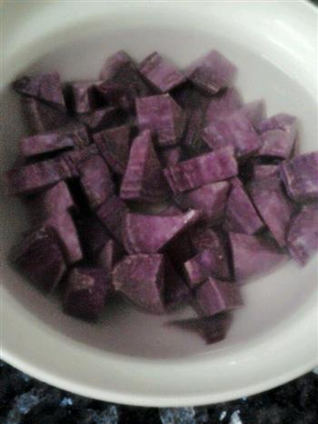 小麦紫薯粥的做法步骤2