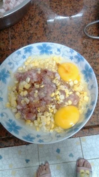 鸡蛋玉米蒸肉饼的做法步骤5