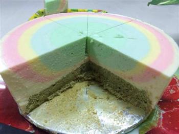 彩虹酸奶芒果慕斯蛋糕的做法步骤3