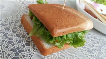 简单早餐三明治的做法步骤9