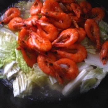 白菜鲜虾炖粉条的做法步骤5