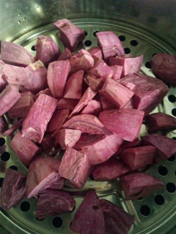 紫薯花馒头的做法步骤2